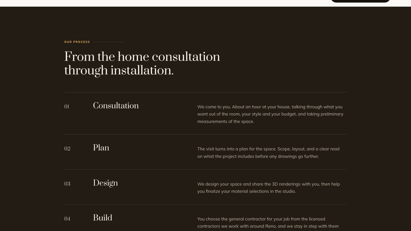 The selections section of the new homepage